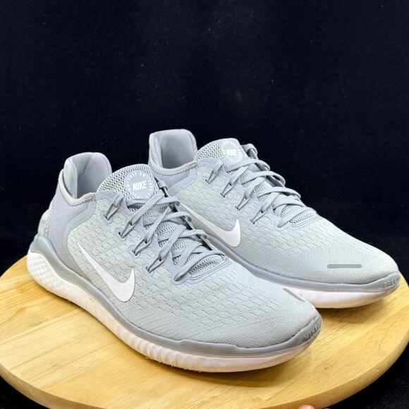 Nike Free Run RN 2018 Wolf Grey White Sneakers 942836-003 Mens Size 13 - Picture 4 of 10